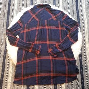 BDG Tops - Urban Outfitters BDG Women's Blue Plaid Flannel BDG Tops - Urban Outfitters BDG Women's Blue Plaid Flannel